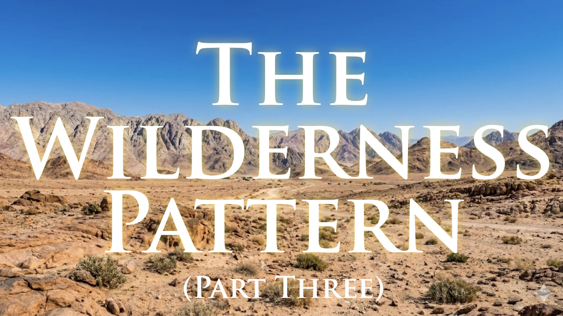 The Wilderness Pattern (Part 3)