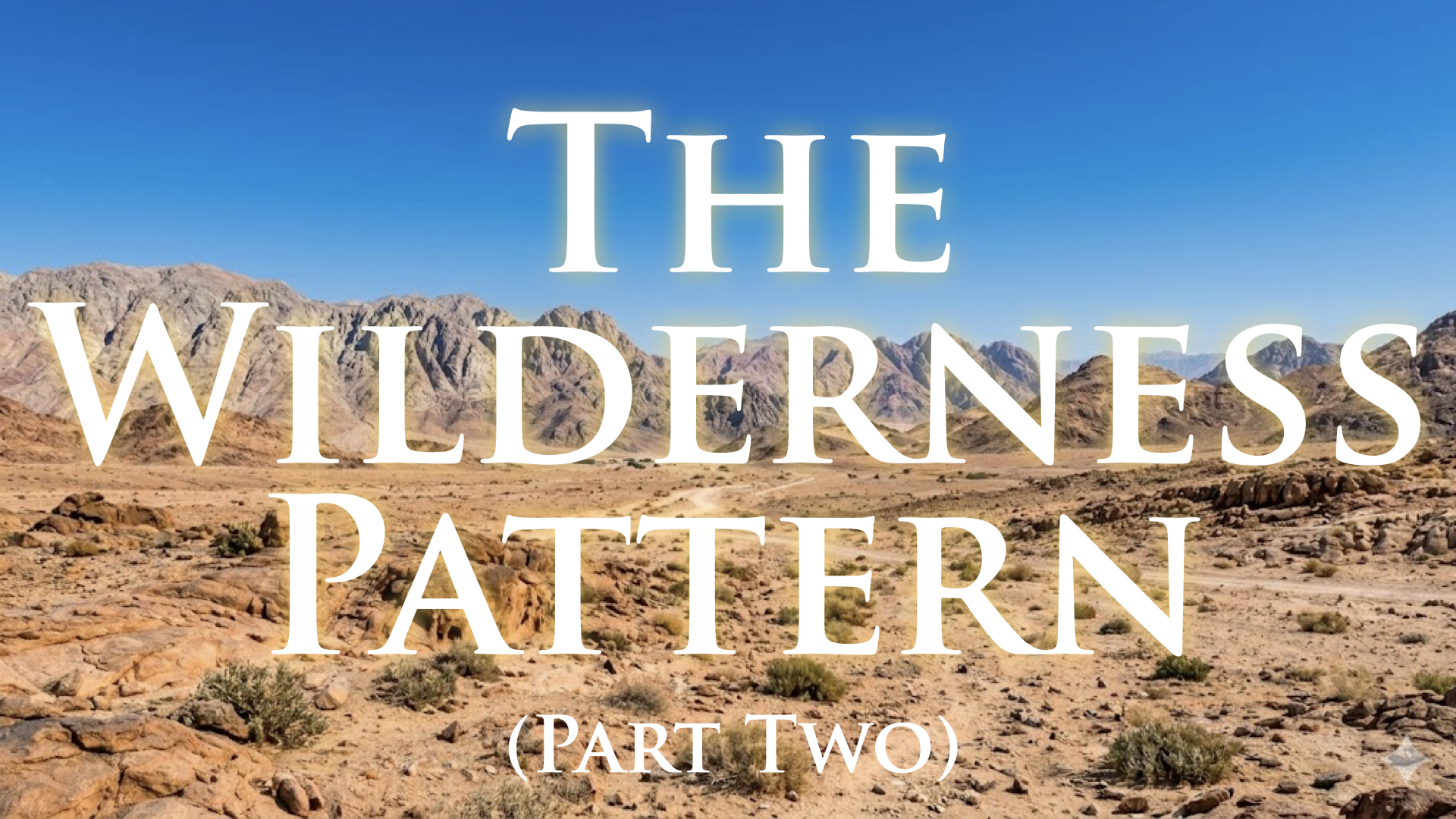 The Wilderness Pattern (Part 2)